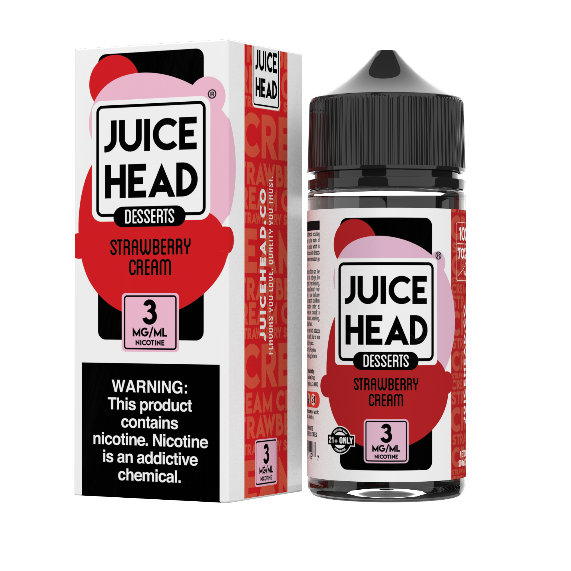 JUICE HEAD DESSERTS ZTN - Strawberry Cream 100ML