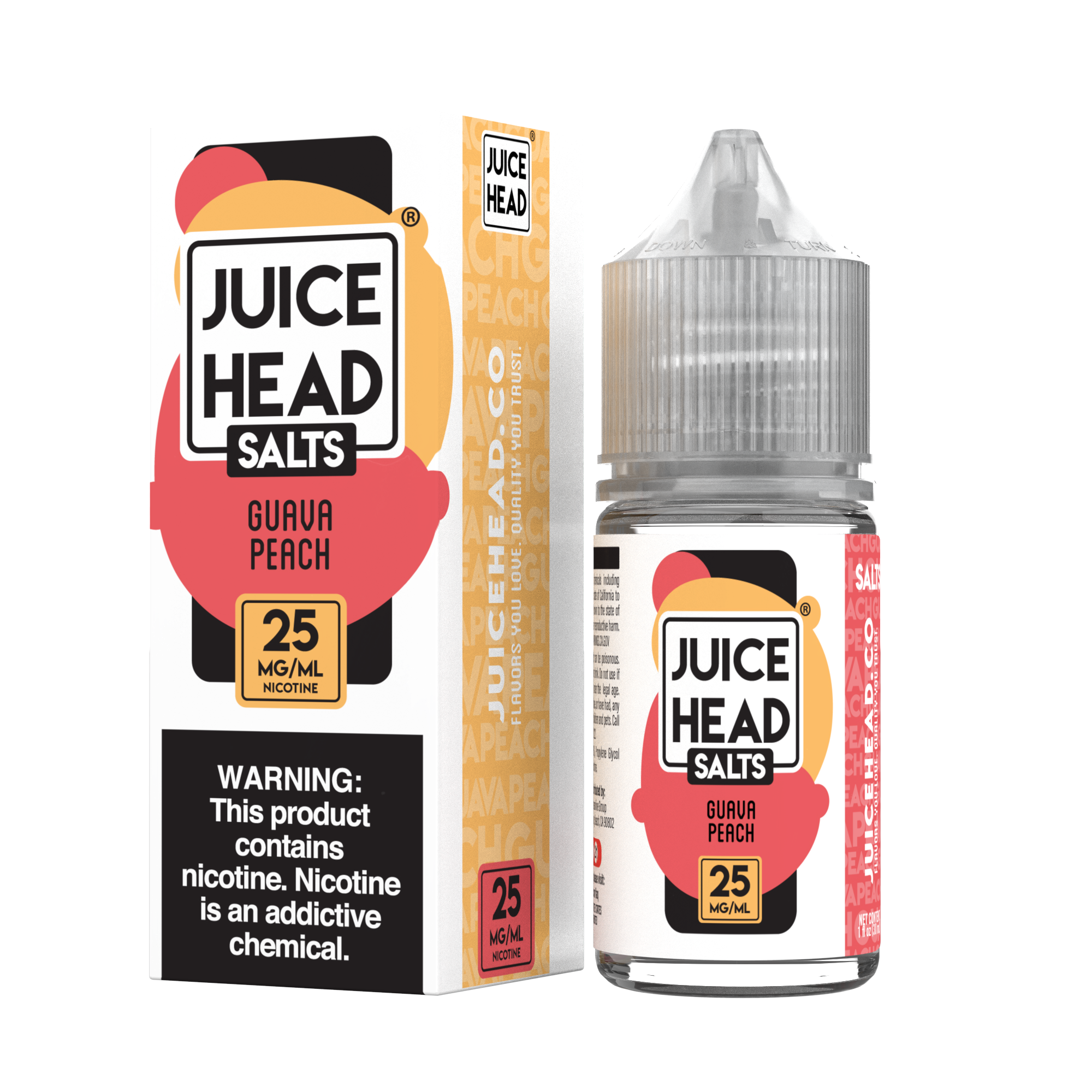 Juice Head SALTS - Guava Peach 30ML